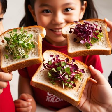 Merende, colazioni, bambini, verdure